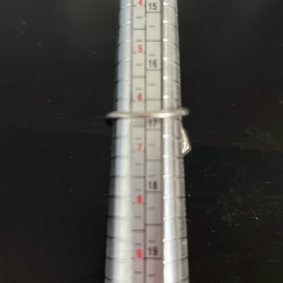 .925 sterling silver and amethyst ring - Picture 3 of 5